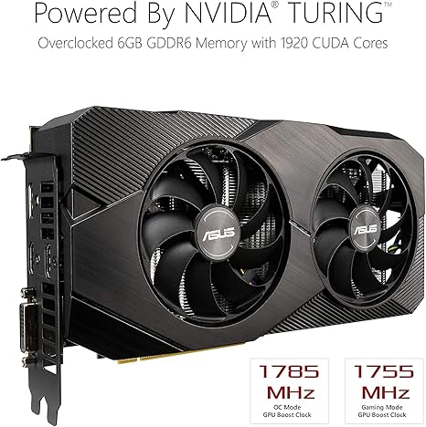 GeForce RTX 2060 Overclocked 6G GDDR6 Dual-Fan EVO Edition