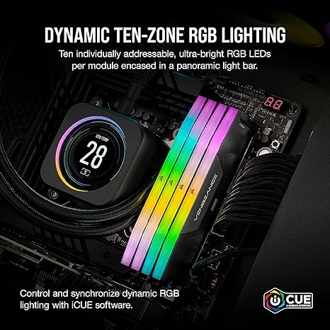 CORSAIR VENGEANCE RGB DDR5 RAM 32GB