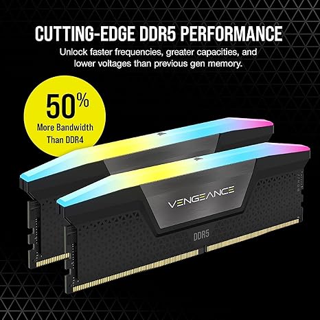 CORSAIR VENGEANCE RGB DDR5 RAM 32GB