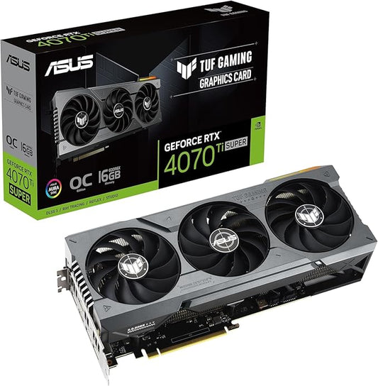 TUF Gaming GeForce RTX 4070 Ti Super 16GB GDDR6X OC Edition Gaming Graphics Card